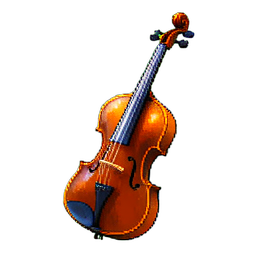 Kontrabass — 256×256 Pixel-Art-Sprite