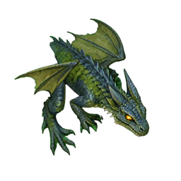 Dragon Adult (Atmospheric) — 256×256 pixel art sprite