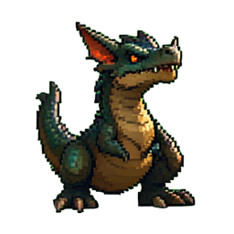 Dragão Adulto — sprite pixel art 256×256