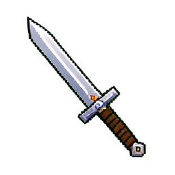 Espada ancha del dragón — sprite pixel art 256×256
