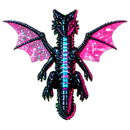 Ancião do Dragão (Cyberpunk) — sprite pixel art 256×256