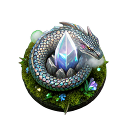 Dragão ancião (HD-2D) — sprite pixel art 256×256