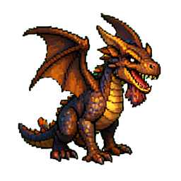 Dragon Elder - 256x256 pixel art sprite