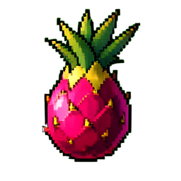 Dragon Fruit — 256×256 pixel art sprite