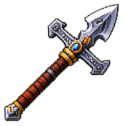Lança de dragão — sprite pixel art 256×256