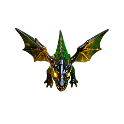 Juvénile de dragon (HD-2D) — sprite pixel art 256×256