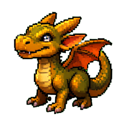 Dragon Hatchling - 256x256 pixel art sprite