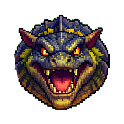 Foyer de dragon — sprite pixel art 256×256