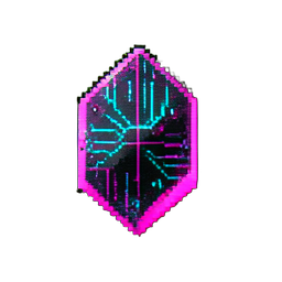Dragon Scale (Cyberpunk) — 256×256 pixel art sprite