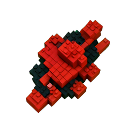 Dragon Scale (Voxel) - 256x256 pixel art sprite