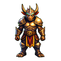 Drachenkiller — 256×256 Pixel-Art-Sprite