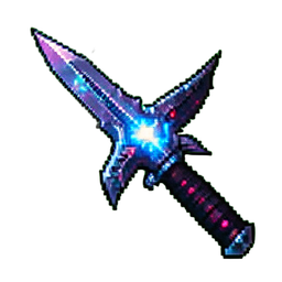 Estrella lanzada de dragón — sprite pixel art 256×256