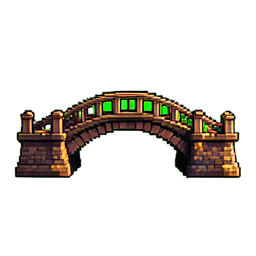 Brücke zeichnen — 256×256 Pixel-Art-Sprite