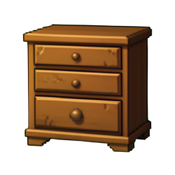 Sechs-Schubladenschrank — 256×256 Pixel-Art-Sprite