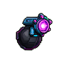 ドローン爆弾 — 256×256 ピクセルアートスプライト