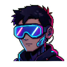 Lunettes du pilote de drone — sprite pixel art 256×256