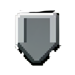 Flèche vers le bas du menu — sprite pixel art 256×256
