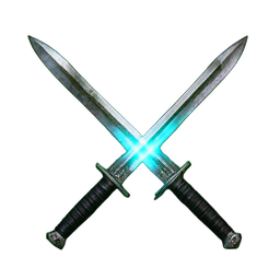 Dual Daggers (Atmospheric) - 256x256 pixel art sprite