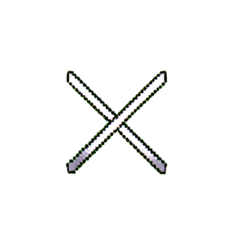 Dual Daggers (Low-Res) - 256x256 pixel art sprite