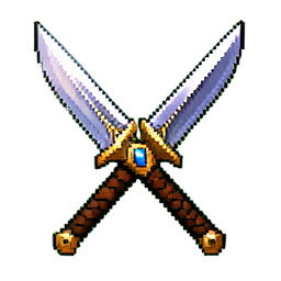 Dual Daggers - 256x256 pixel art sprite