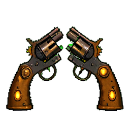 Dual Gunner (16-Bit) - 256x256 pixel art sprite