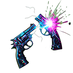 Dual Gunner (VFX) - 256x256 pixel art sprite