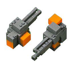 Doble Tirador (Voxel) — sprite pixel art 256×256