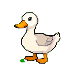Étang de canards — sprite pixel art 256×256