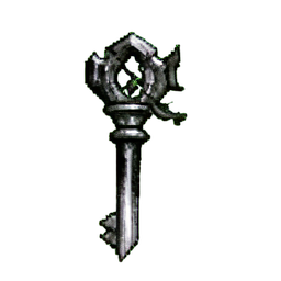 Schlüssel des Dungeon Masters — 256×256 Pixel-Art-Sprite