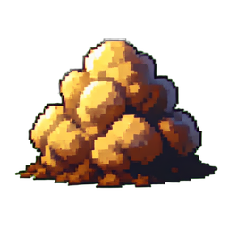 Dust Cloud — 256×256 pixel art sprite