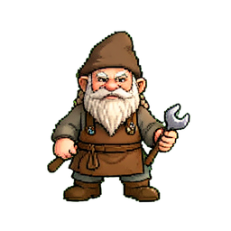 Charbon de l'apprenti — sprite pixel art 256×256