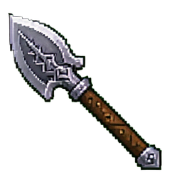 Foice do anão — sprite pixel art 256×256