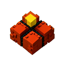 爆薬 (Voxel) — 256×256 ピクセルアートスプライト