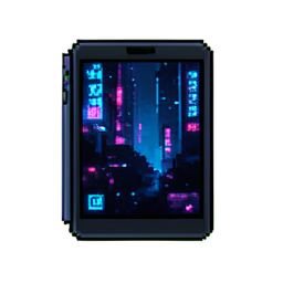 전자책 리더 — 256×256 픽셀 아트 스프라이트