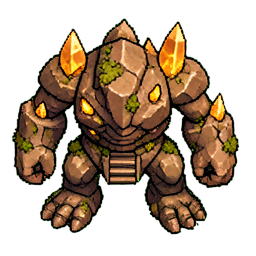 Earth Golem (16-Bit) - 256x256 pixel art sprite