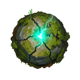 Earth Golem (Atmospheric) - 256x256 pixel art sprite