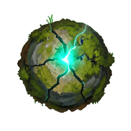 Golem da Terra (Atmosfera) — sprite pixel art 256×256