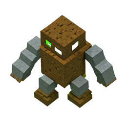 جولم الأرض (Voxel) — رسم بكسل 256×256