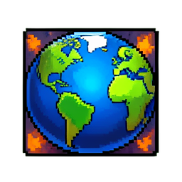 Icône de compétence sismique — sprite pixel art 256×256