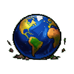 Earth Quake — 256×256 pixel art sprite