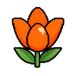Lírio de Páscoa — sprite pixel art 256×256