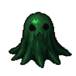 Ectoplasm Blob — 256×256 pixel art sprite