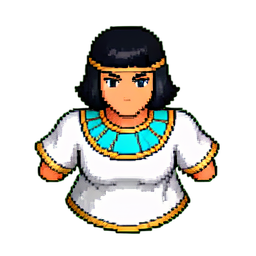 Egyptian Priestess (16-Bit) - 256x256 pixel art sprite