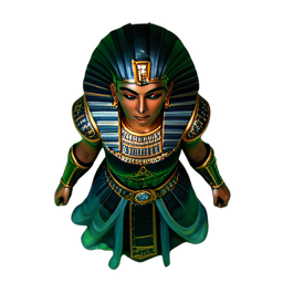 Prêtresse égyptienne (Cinématique) — sprite pixel art 256×256