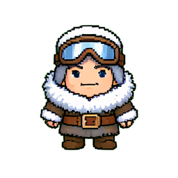 Älter-Knochenkette — 256×256 Pixel-Art-Sprite