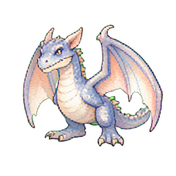 Elder Dragon Hatchling — 256×256 pixel art sprite