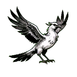 古の不死鳥 — 256×256 ピクセルアートスプライト