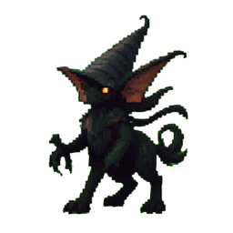 Alte Pixie — 256×256 Pixel-Art-Sprite