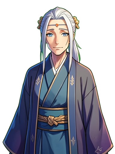 Sacerdotisa Anciana del Bosque — sprite pixel art 384×512