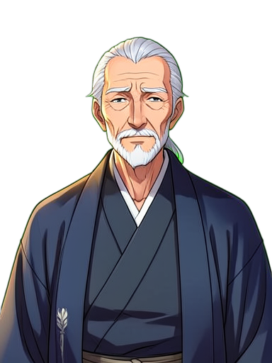 长老武士大师 — 384×512 像素游戏素材
